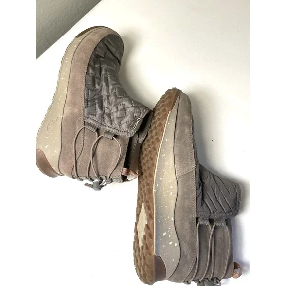 Chaco Women's Boots 8 Borealis Ridge Waterproof Boot Gray Morel Quilted Suede - Picture 8 of 10